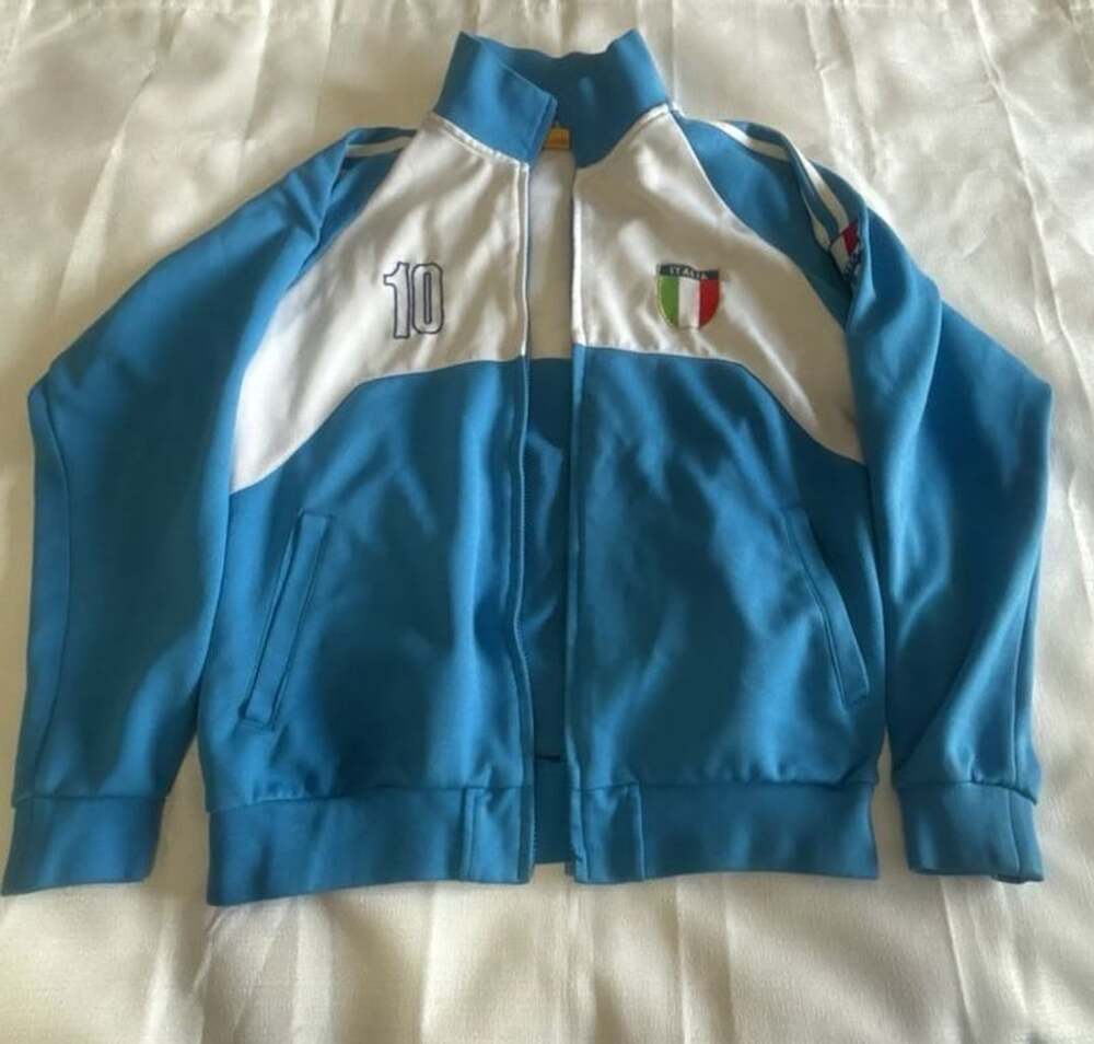World Soccer Italy National Team Track Jacket Size M